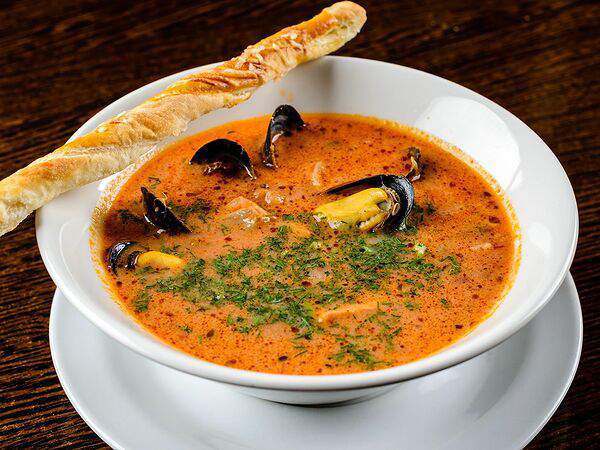 Перфетто - Суп из лосося с морепродуктами