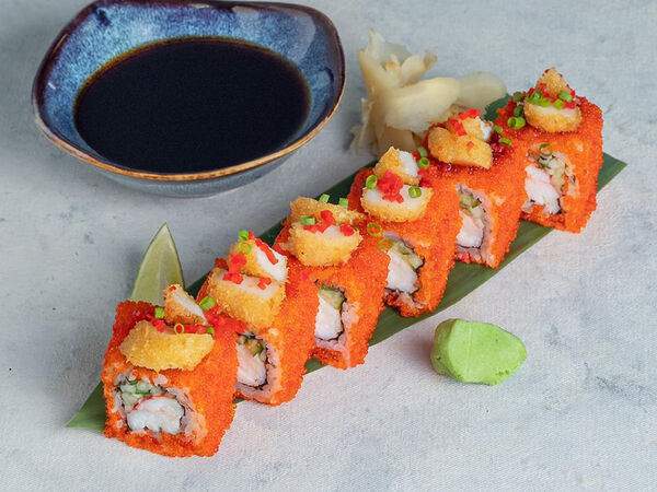 Delicates74 - Ролл с хрустящим гребешком и крабом