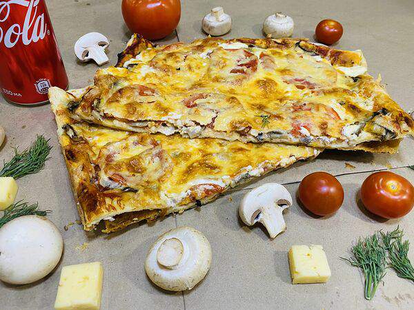 Вкусные корн доги - Пицца с грибами