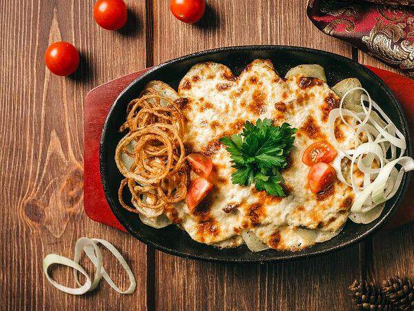 Русская кухня - Язык на сковородке