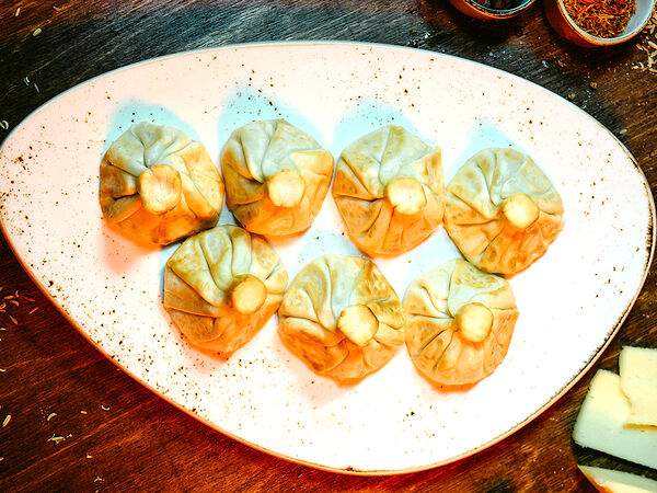 Мама Грузия - Хинкали жареные с сыром и зеленью