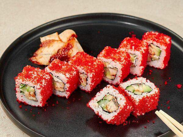 Суши муши - Ролл Калифорния с угрем