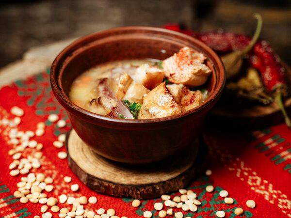 Цибулька - Суп гороховый с копченостями