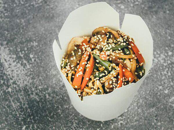 Сашими - Удон с креветкой