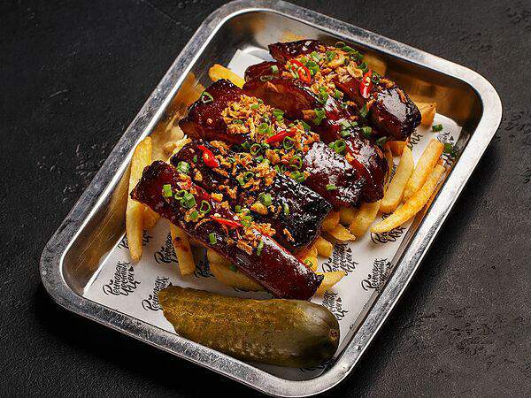 Ресторан честных цен - Запеченные свиные ребрышки BBQ