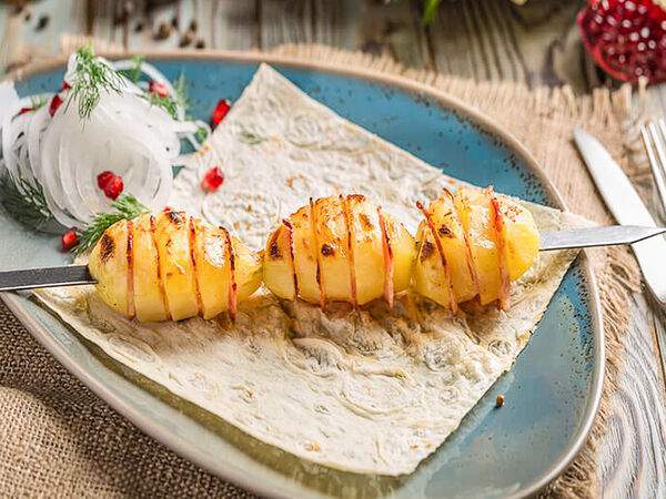 Чайхана 64 - Картофель с беконом на мангале