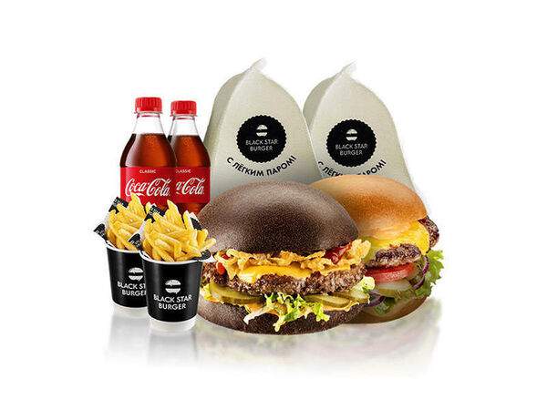 Black star burger - Комбо С легким паром