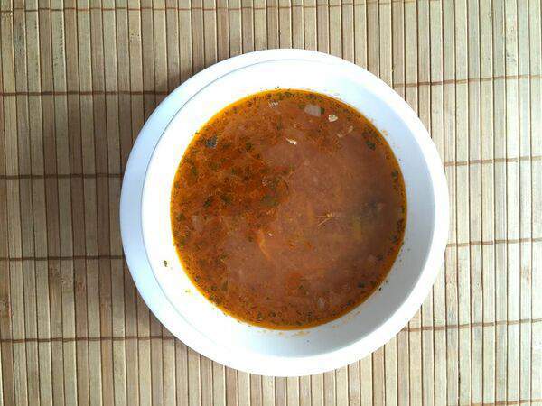 Кафе Мария - Суп из кильки в томатном соусе