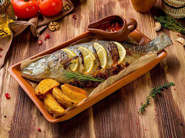 Джигари - Сибас с картофелем по-деревенски