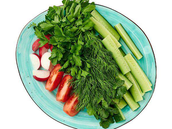 Диван сарай - Свежие овощи и зелень