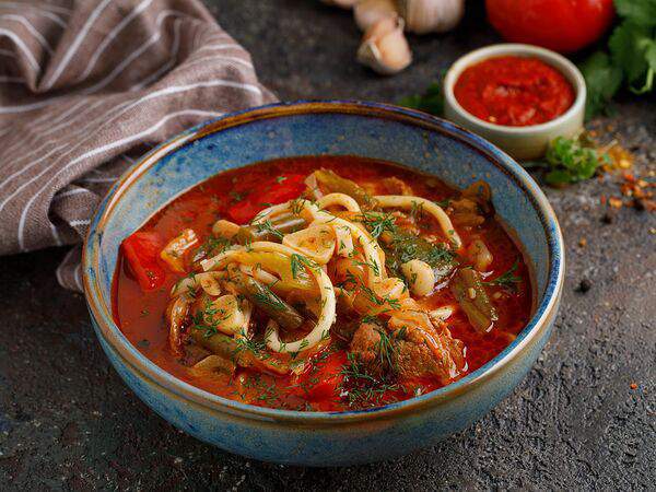 Баклажан Горьковская - Лагман с ягненком