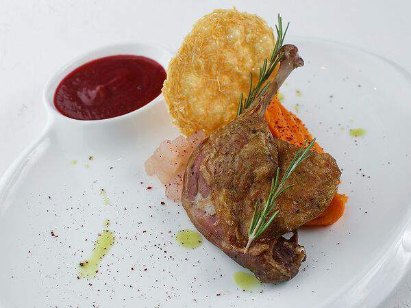 Верещагин - Утиная ножка с пюре из батата