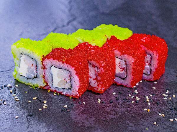 Суширолла - Ролл Калифорния с крабом и креветками