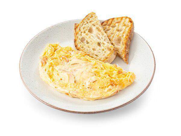 Шоколадница - Омлет с сыром, ветчиной из индейки и беконом