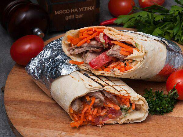 Мясо на углях - Шаурма с говядиной
