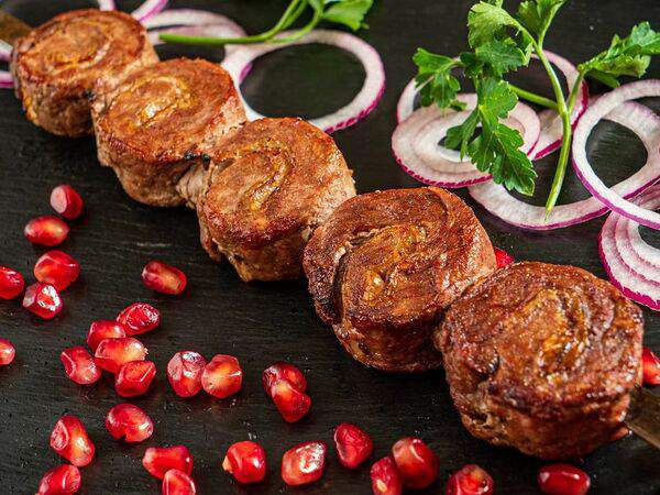 Чайхана Баклажан - Урама кабоб из баранины