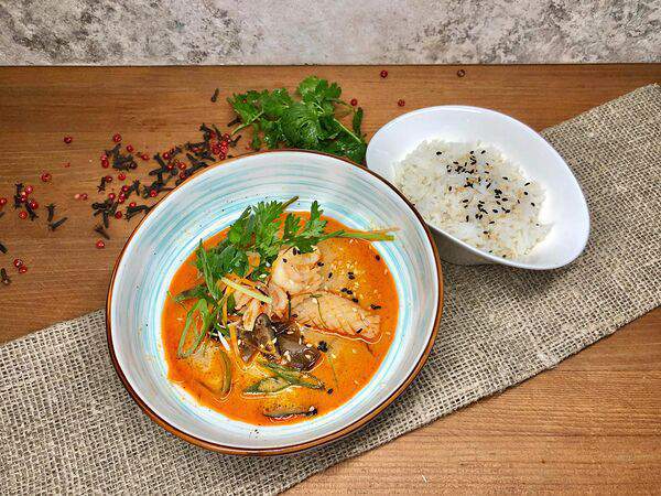 Лето на поляне - Суп Том ям с морепродуктами