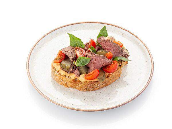 Шоколадница - Брускетта с ростбифом