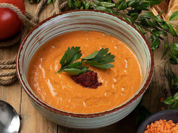 Нино и котэ - Крем-суп из красной чечевицы