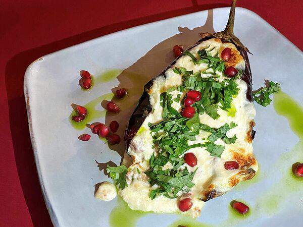 Сулугуни - Лодочка баклажан