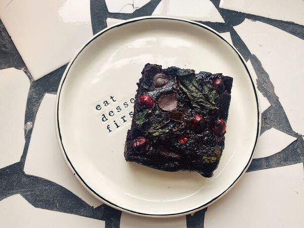 Vegan Day - Брауни клюква-мята