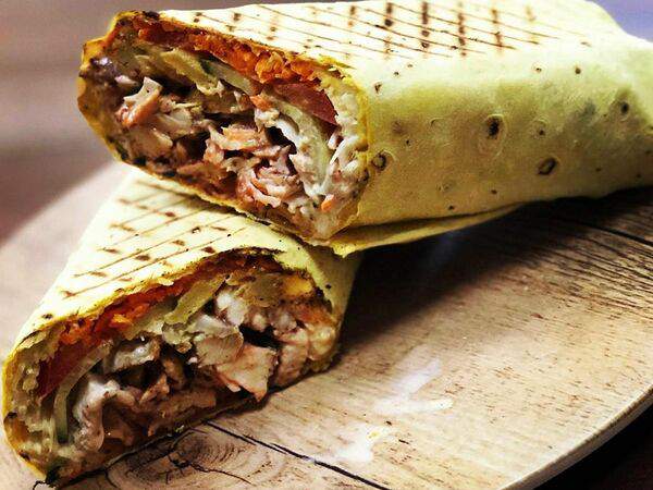 Донер кебаб - Донер в лаваше со свининой