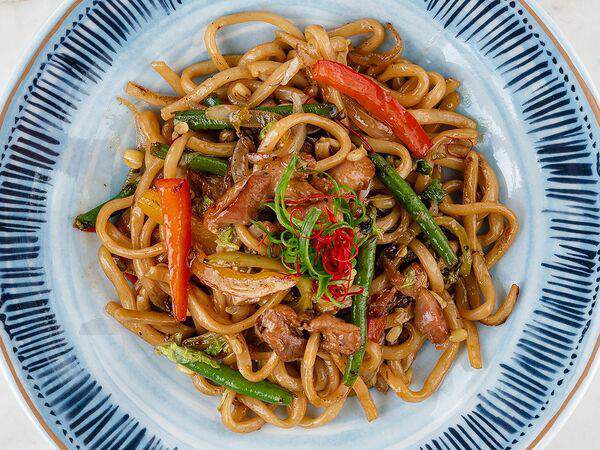 Leto - Лапша по-сингапурски, креветки, цыпленок