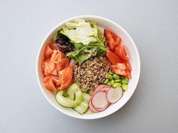 Гнездо - Боул с лососем