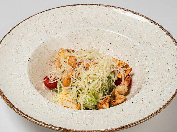 Блиныпицца - Цезарь с креветками