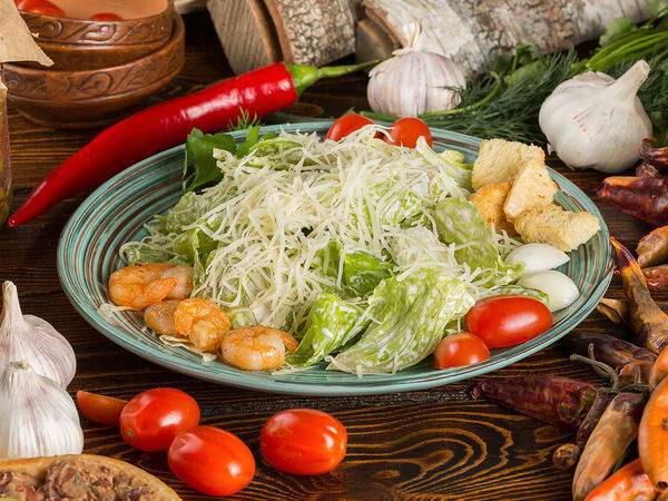 Чито Грито - Салат Цезарь с креветками