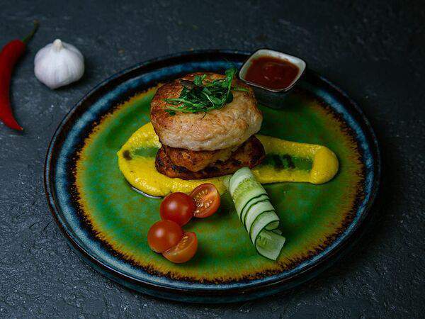 На крючке - Картофельный хашбраун с куриной котлетой