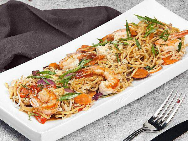 #megapolisbar People's - Паста Тай Нудлс с тигровыми креветками