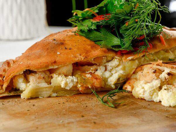 Лель - Пирог из трех пород океанических рыб со свежим шпинатом и сливочным сыром