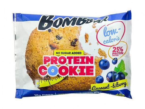 #ППkafe правильное питание - Печенье протеиновое Смородина-черника без сахара Bombbar