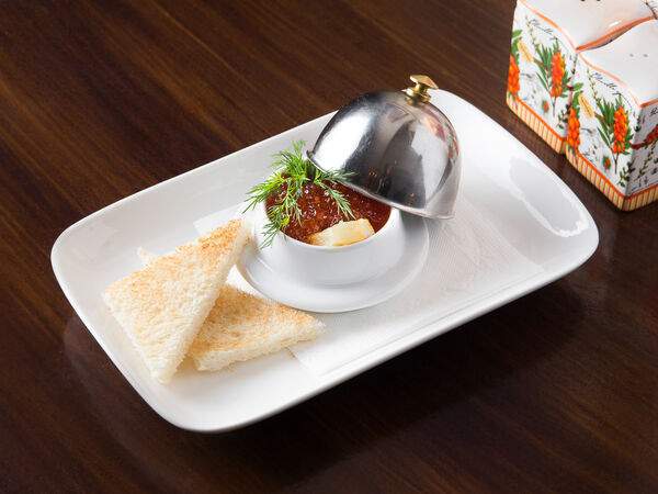 Идиотъ - Красная икра с хрустящими тостами