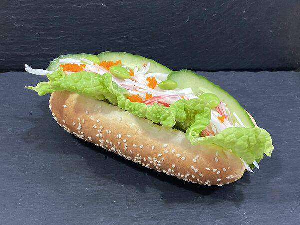 Лосось sushi & oysters - Хот-дог с лососем