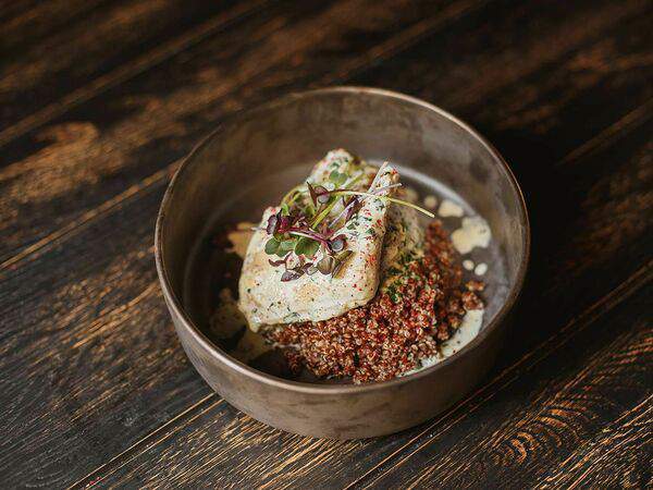 Инжир - Цыпленок чкмерули с киноа