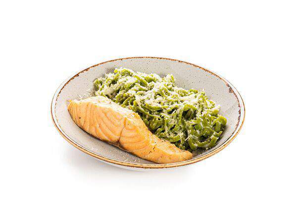 Кафе Королевский пекарь - Лингвини с семгой в сливочным соусом