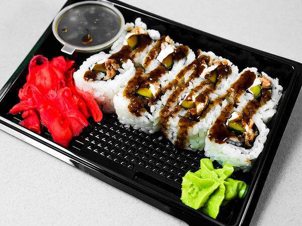 Street Market Food&Coffee - Ролл с лососем терияки