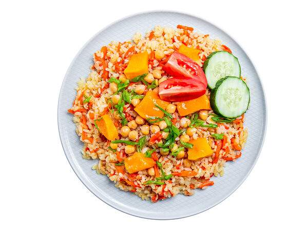 Мандарин - Плов Вегетарианский с нутом и сезонной тыквой
