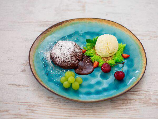 Васильки - Шоколадный фондан