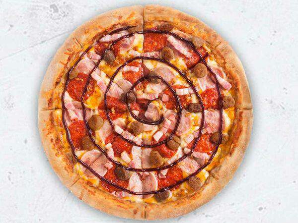 Pizza Hut - Супер Мясная Барбекю пицца 23 см на традиционном тесте