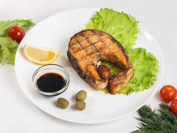 Грин - Шашлык из семги на углях