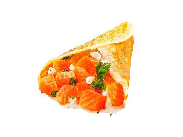 Блинчик - Красная рыбка и сырный соус