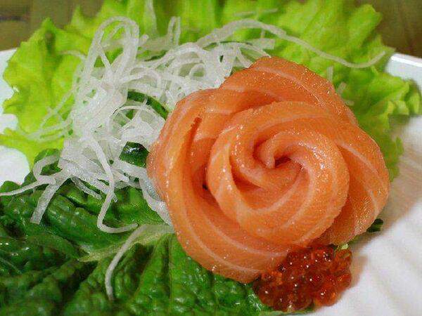 Chef Arts - Сашими с лососем и икрой