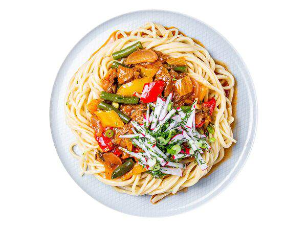 Мандарин - Лагман по-уйгурски с телятиной