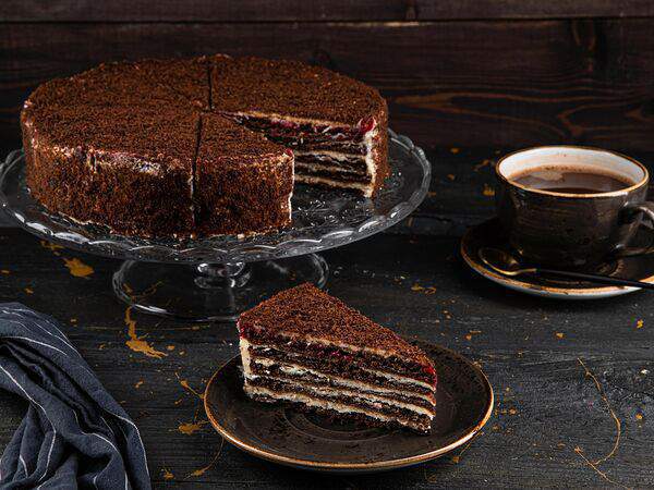 Десерт Коллекция - Торт Шоколадно-Малиновый Медовик