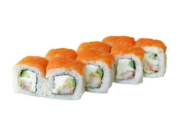 Джаз пицца - Филадельфия с креветкой ролл