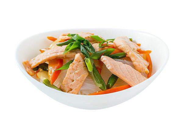 ПиццаРоллия - Фунчоза с лососем