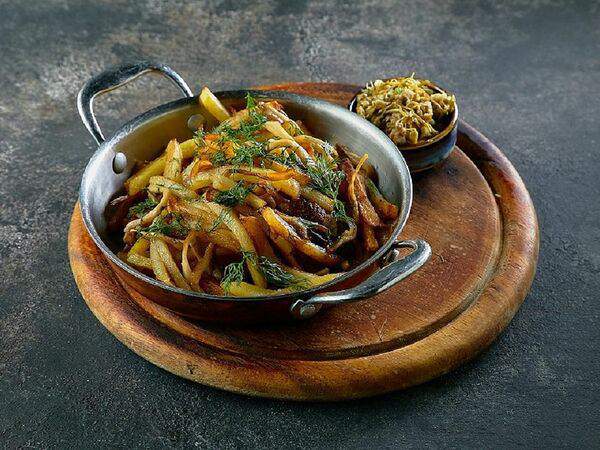 Двор Помидор - Жареный картофель с грибами